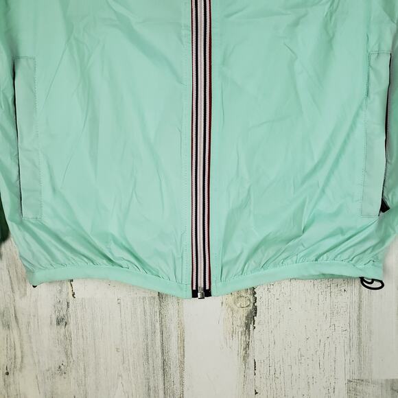 NWOT Peekaboo Beans Mint Green Full Zip Windbreaker Jacket Unisex Size XS - Picture 5 of 12